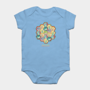 Board Game Baby Bodysuit - The Settlers of the Lands by SurefootDesigns